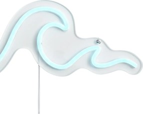 Neon fali lámpa kék LED-del - Wave