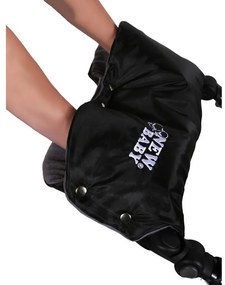 Kézmelegítő babakocsira Classic Fleece szürke - piros
