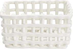 CRAFT kerámia kosár, krémszín 20x16cm