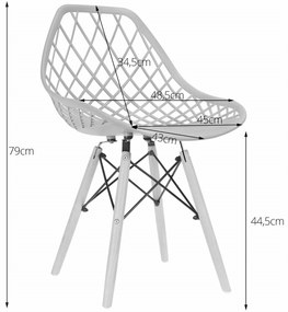 AKCIÓ Fekete ROTEN szék fekete lábakkal, II. osztály