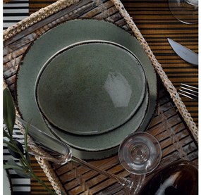 24 részes zöld porcelán étkészlet