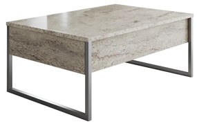 Dohányzóasztal Luna 1 (travertin + ezüst) . 1102320