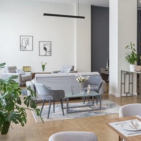 LUNGO T8 lógcsillár 1xG13/18W/230V fekete