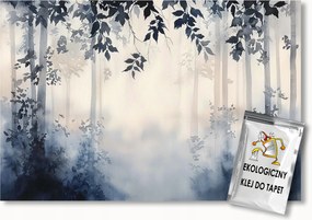 Fotótapéta Flizelina Grafika Tájkép Természet Erdő Fák Köd 312x219 ragasztó