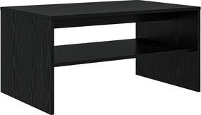 vidaXL Dohányzóasztal Fekete tölgy 80 x 50 x 40 cm Faanyag