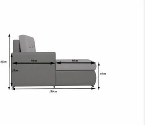 OTTAVIO ágyazható sarok ülőgarnitúra