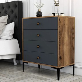 Lizbon 536 - Walnut, Anthracite