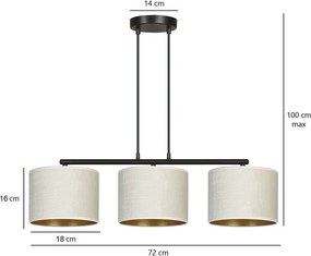 Emibig modern függeszték hilde fehér fekete emi1052/3