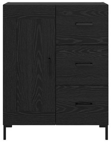 Széf fiókkal Musta tammi 69.5 x 34 x 90 cm Faanyag