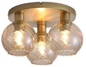 Searchlight 44521CP - Mennyezeti lámpa RADIANCE 3xE27/60W/230V átm. 37,5 cm aranyszínű