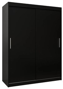 Ruhásszekrény 150 cm Toki (matt fekete + matt fekete). 1064822