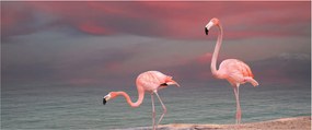 Flamingók képe (120x50 cm)