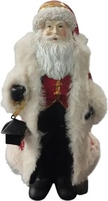 Kerámia Mikulás Figura Piros Színben