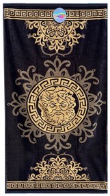 Zeus fekete strandtörölköző