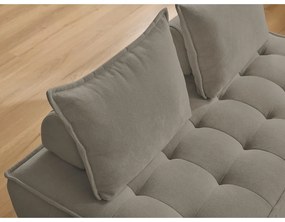 Szürkésbarna zsenília kanapé 175 cm Elisa – Bobochic Paris