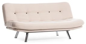 Kétszemélyes kihúzható BAKU kanapé, krémszínű