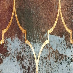 Gario Paraván Marokkói lóhere barna színben Méret: 110 x 170 cm, Kivitelezés: Forgó paraván 360°