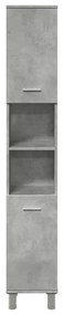 Betonszürke forgácslap fürdőszobaszekrény 30 x 30 x 179 cm