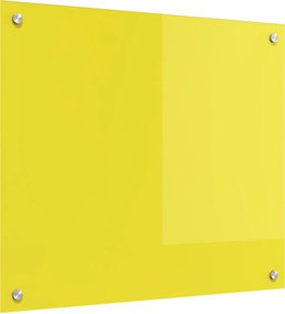 vidaXL Konyhai splashback Sárga 70 x 60 cm edzett üveg