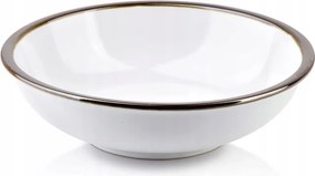 Porcelán tál 500 ml arany csíkos