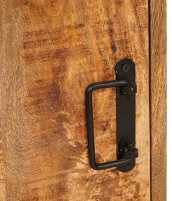 Éjjeli asztal 2 pcs Barna 35 x 33 x 48 cm Tömör Mangófát