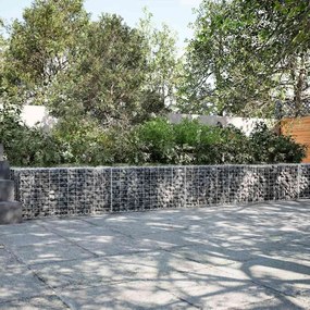 horganyzott vas gabion kosár fedéllel 700 x 50 x 50 cm