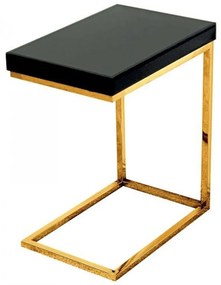 Lliana oldalasztal fekete-arany 47X31X57 cm