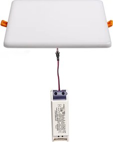 RENDL BELI SQ 21 zápustná mléčný akryl 230V LED 24W IP65 3000K