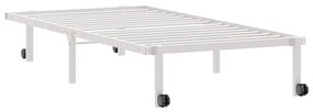 fehér acél ágykeret matrac nélkül összecsukható 90x200 cm