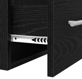 Fürdőszobai mosdószekrény Fekete tölgy 41 x 38,5 x 48 cm