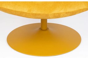 Okkersárga bársony fotel Bubba – Zuiver