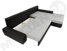 Sarok ülőgarnitúra Hesron (öko-bőr Soft 011 + Lawa 06). 1053590