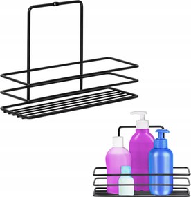 Fekete Fém Drót Fürdőszoba Polc 1 Szint Szimpla Függesztett