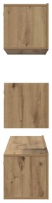 TV szekrény garnitúra 4 pcs kézműves tölgy 60 x 30 x 30 cm