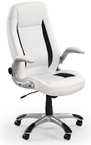 Saturn irodai fotel, fehér / fekete