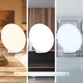 Brilo - TARA dimmelhető, tölthető LED RGBIC asztali lámpa LED/6W/5V Wi-Fi Tuya+távirányító