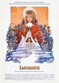 Labyrinth poszter 1986 David Bowie Labirintus