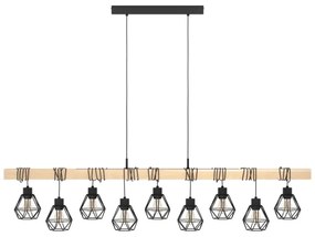 Eglo 44077 - TOWNSHEND kábeles csillár 9xE27/60W/230V