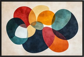 Poszter Alumínium Keret Absztrakt Mid-century Modern Bauhaus Retro 60x40