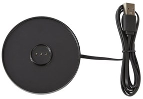 Kék asztali lámpa LED-del, IP54-es, újratölthető, töltőállomással - Squirrel