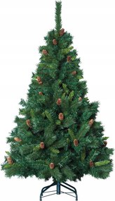 Műkarácsonyfa 150 CM Sűrű Fém Talpa Műanyag