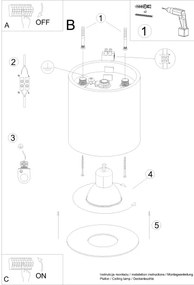 Sollux SL.1281 - Spotlámpa MIKA 1xGU10/10W/230V fekete