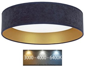 Brilagi - VELVET LED mennyezeti lámpa 24W 230V 3000/4000/6400K kék/arany