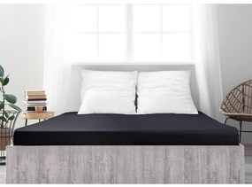 4Home Ideál jersey lepedő fekete, 100 x 200 cm, 100 x 200 cm