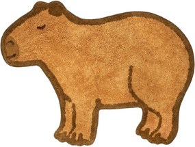Barna pamut gyerek szőnyeg 52x68 cm Capybara – Sass &amp; Belle