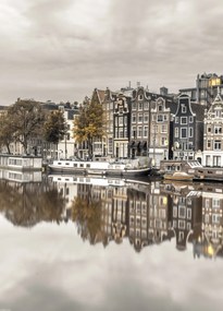 Poszter 39,5x55cm Csatorna Amszterdam városon keresztül 3, Assaf Frank