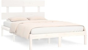 vidaXL fehér tömör fa ágykeret 200 x 200 cm
