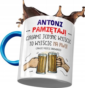 Kék bögre Antal kollégának Ajándék fényképes nyomtatással