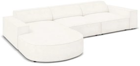 Bézs buklé szövet sarokkanapé (bal oldali) Jodie – Micadoni Home