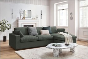 Zöld sarokkanapé Belair – Bobochic Paris